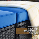 Vitesse 5/7 Pieces L Shaped Modular Patio Furniture Sets with Ottoman PF01