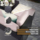 Vitesse 5/7 Pieces L Shaped Modular Patio Furniture Sets with Ottoman PF01