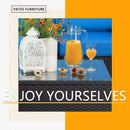 Vitesse 5/7 Pieces L Shaped Modular Patio Furniture Sets with Ottoman PF01