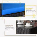 Vitesse 5/7 Pieces L Shaped Modular Patio Furniture Sets with Ottoman PF01