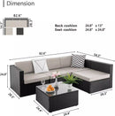 Vitesse 5/7 Pieces Patio Furniture Sets