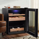 Vitesse 50L Electric Cigars Humidor for 250 Counts with Spanish Cedar Wood Drawer Shelves, Digital Hygrometer