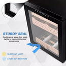 Vitesse 50L Electric Cigars Humidor for 250 Counts with Spanish Cedar Wood Drawer Shelves, Digital Hygrometer