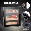 Vitesse 50L Electric Cigars Humidor for 250 Counts with Spanish Cedar Wood Drawer Shelves, Digital Hygrometer