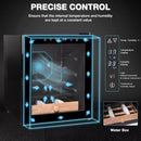 Vitesse 50L Electric Cigars Humidor for 250 Counts with Spanish Cedar Wood Drawer Shelves, Digital Hygrometer