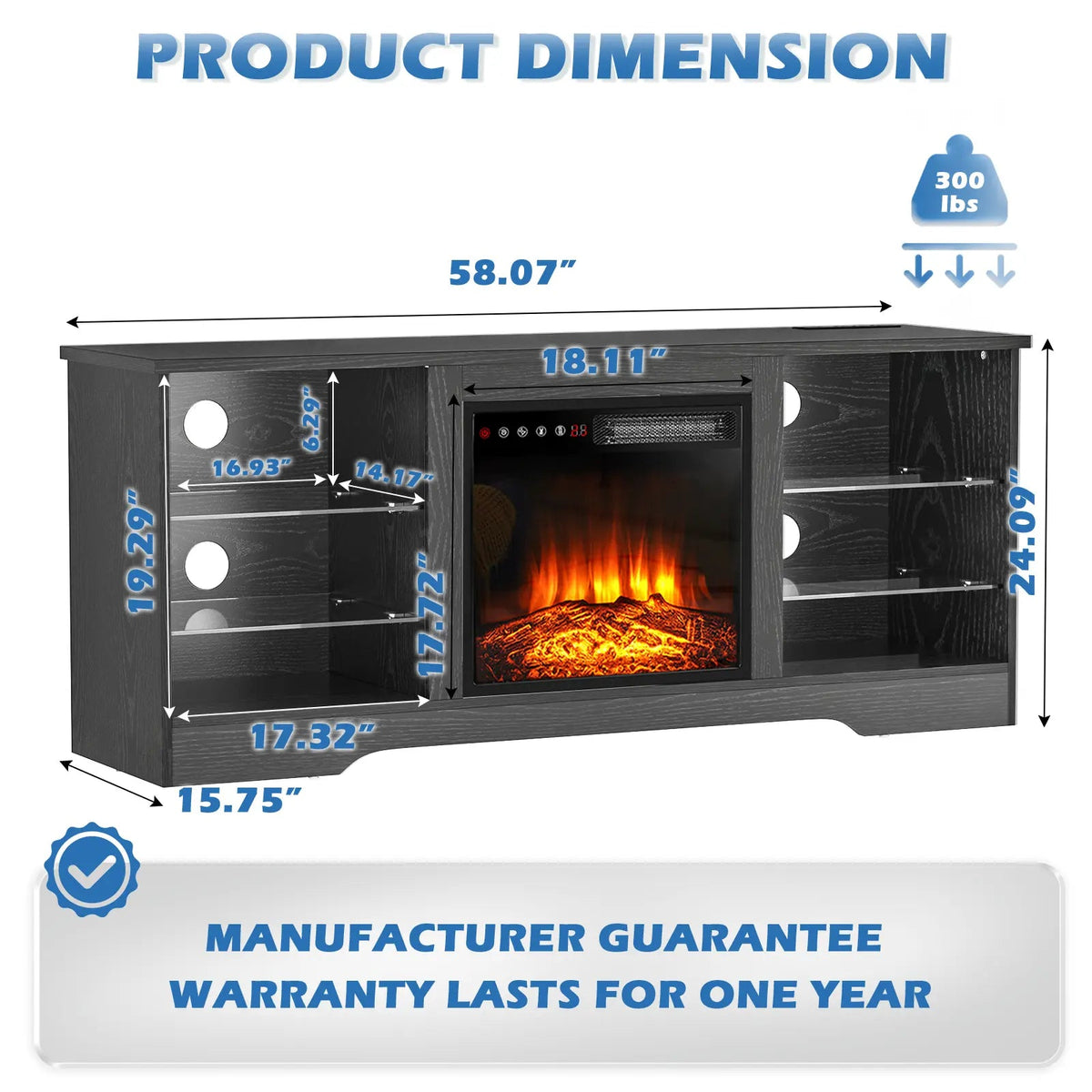 vitesse-58-inches-fireplace-tv