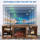 Vitesse 58 Inches Fireplace TV Stand with 18''Fireplace