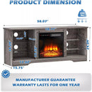 Vitesse 58 Inches Fireplace TV Stand with 18''Fireplace