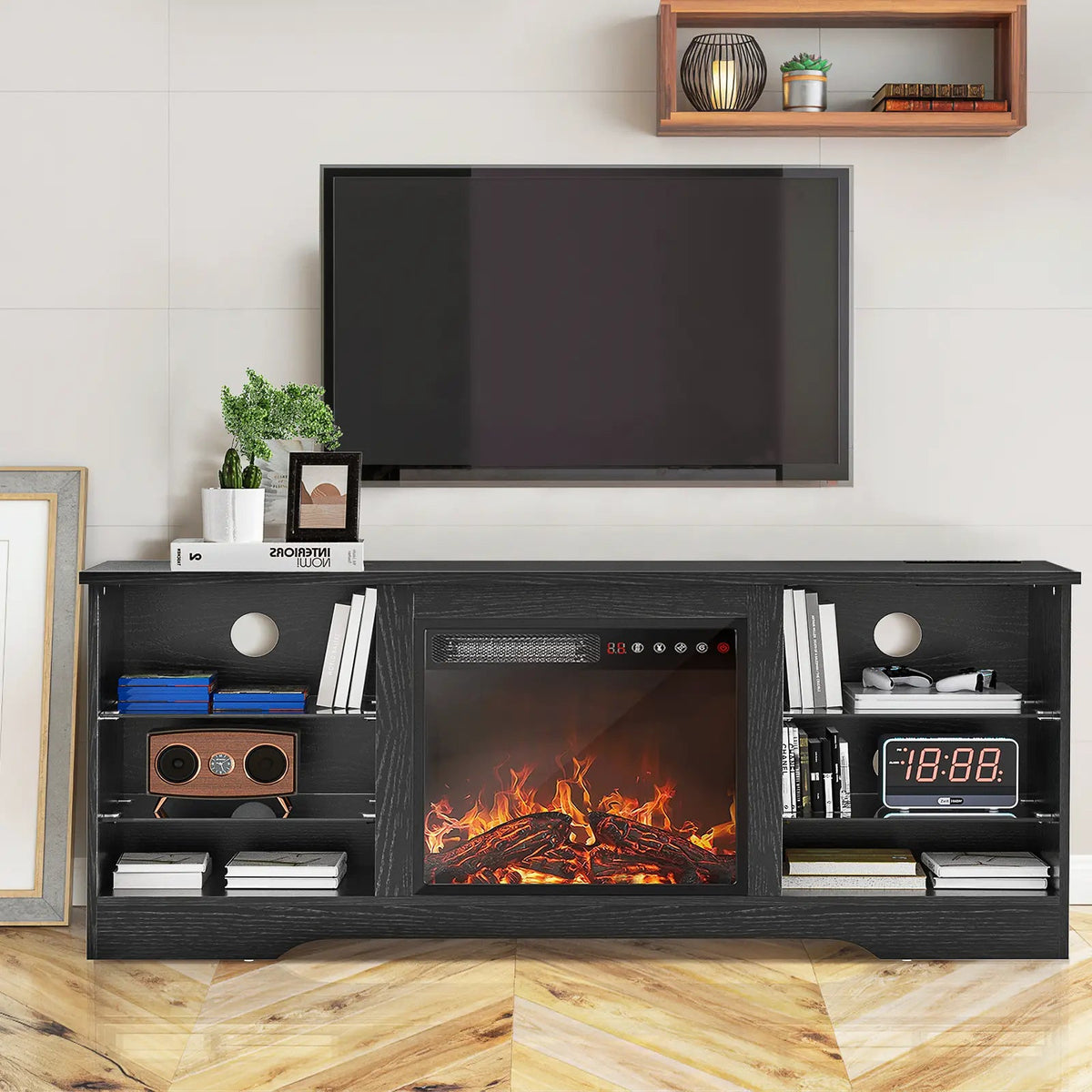 Bossin 58 Inches Fireplace TV Stand with 18''Fireplace Bossin 58 Inches Fireplace TV Stand with 18''Fireplace