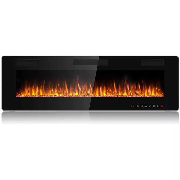 Vitesse 60 inch Wall Mounted & Recessed Electric Fireplace VFP05, 750W-1500W Vitesse Home