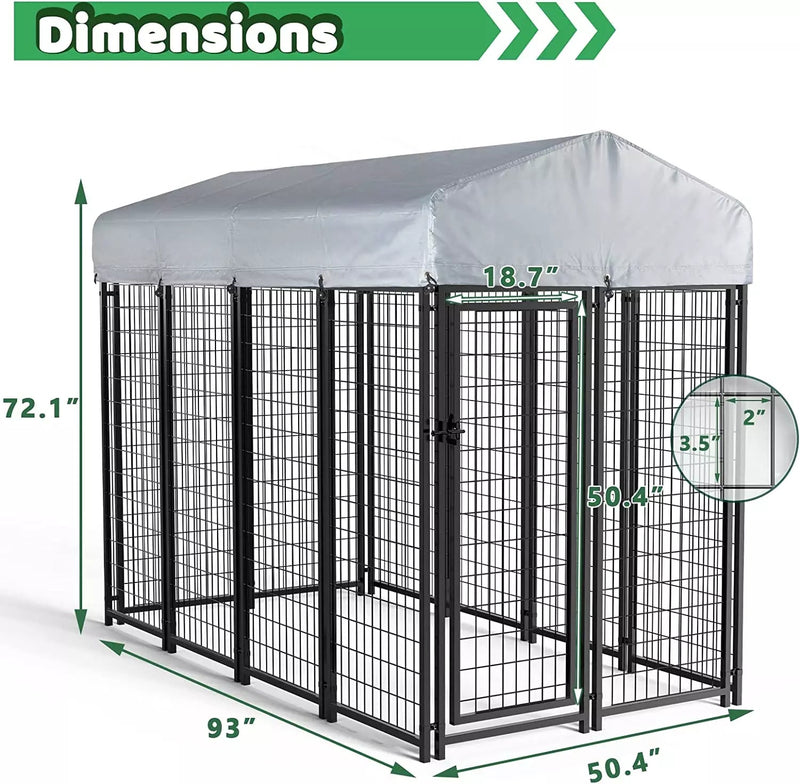 Dog kennel dimensions clearance large dog