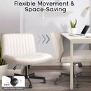 Vitesse Armless Office Desk Chair with Wheels