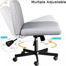Vitesse Armless Office Desk Chair with Wheels