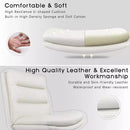 PUKAMI Armless Pu Leather High Back Wide Seat Office Desk Chair Vitesse Home