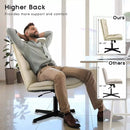 PUKAMI Armless Pu Leather High Back Wide Seat Office Desk Chair Vitesse Home