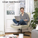 PUKAMI Armless Pu Leather High Back Wide Seat Office Desk Chair Vitesse Home