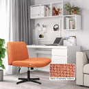 PUKAMI Armless Swivel Office Chair, Height Adjustable Wide Seat Vanity Chair OF06 Vitesse Home