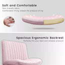 PUKAMI Armless Swivel Office Chair, Height Adjustable Wide Seat Vanity Chair OF06 Vitesse Home