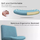 PUKAMI Armless Swivel Office Chair, Height Adjustable Wide Seat Vanity Chair OF06 Vitesse Home