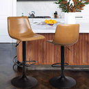 Vitesse Bar Stools Set of 2 Modern Swivel Bar Chairs