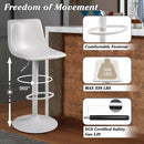 Vitesse Bar Stools Set of 2 Modern Swivel Bar Chairs