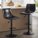 Vitesse Bar Stools Set of 2 Modern Swivel Bar Chairs