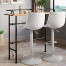Vitesse Bar Stools Set of 2 Modern Swivel Bar Chairs