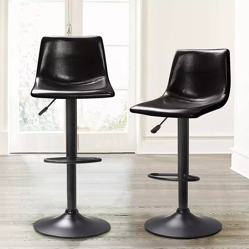 Vitesse Bar Stools Set of 2 Modern Swivel Bar Chairs