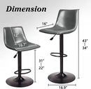 Vitesse Bar Stools Set of 2 Modern Swivel Bar Chairs