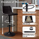 Vitesse Bar Stools Set of 2 Modern Swivel Bar Chairs