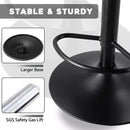 Waleaf Bar Stools Set of 2,Counter Heigh Faux Leather Adjustable Bar Stools