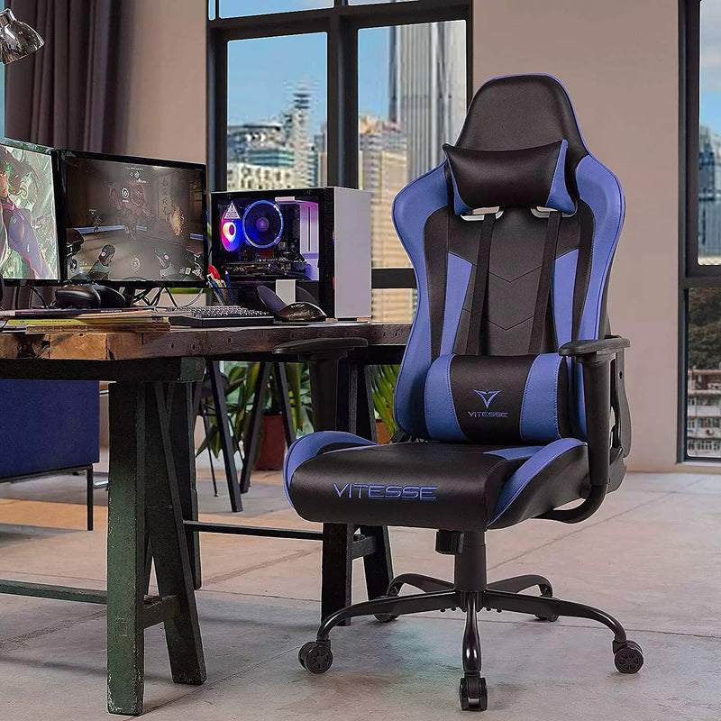 Vitesse Ergonomic Leather Gaming Chair Reclining PC Gaming Chair