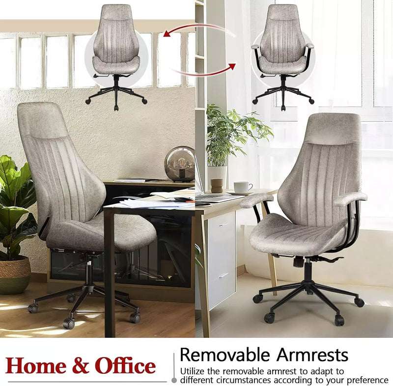 VITESSE Ergonomic Home Office Desk Chair Modern Leather Computer Chair