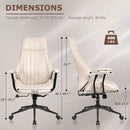 VITESSE Ergonomic Home Office Desk Chair Modern Leather Computer Chair
