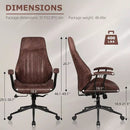 VITESSE Ergonomic Home Office Desk Chair Modern Leather Computer Chair