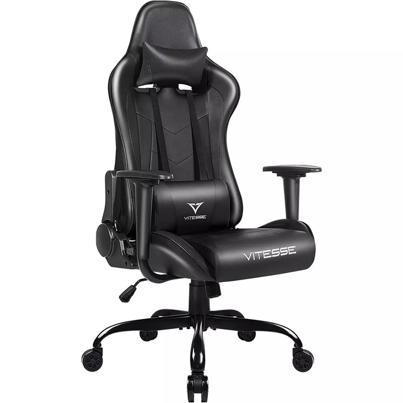 Vitesse Ergonomic Leather Gaming Chair, Reclining PC Gaming Chair