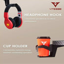 Vitesse Ergonomic Z-Shaped Gaming Desk with Mousepad and Handle Rack ZD01 Vitesse Home