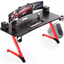 Vitesse Ergonomic Z-Shaped Gaming Desk with Mousepad and Handle Rack ZD01 Vitesse Home