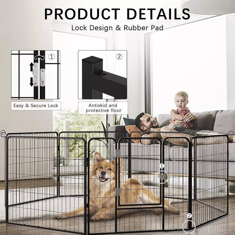 Vitesse Heavy Duty Metal Dog Playpen