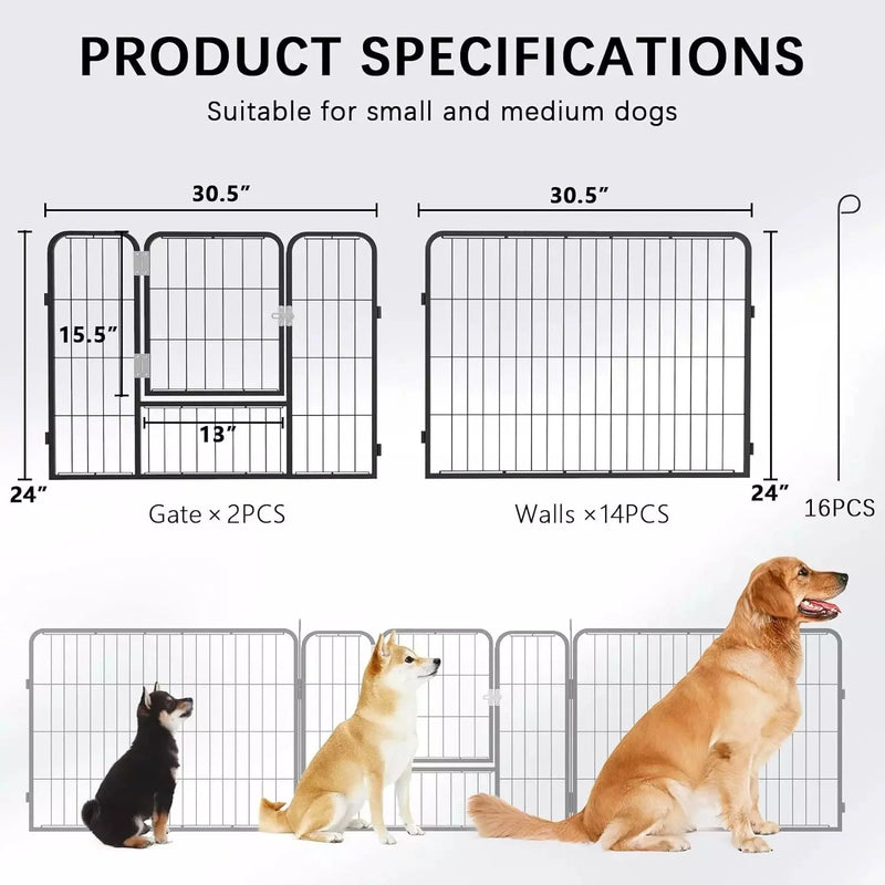 Vitesse Heavy Duty Metal Dog Playpen