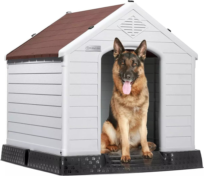 OFIKA Indoor/Outdoor Durable Dog House with Air Vents and Elevated Floor DH01 Vitesse Home