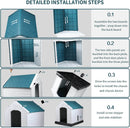 OFIKA Indoor/Outdoor Durable Dog House with Air Vents and Elevated Floor DH01 Vitesse Home