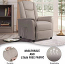Vitesse Modern Fabric Recliner Chair, Home Theater Seating with Pocket, Lounge Recliner Sofa with Footrest and Backrest