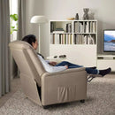 Vitesse Modern Fabric Recliner Chair, Home Theater Seating with Pocket, Lounge Recliner Sofa with Footrest and Backrest