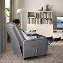 Vitesse Modern Fabric Recliner Chair, Home Theater Seating with Pocket, Lounge Recliner Sofa with Footrest and Backrest