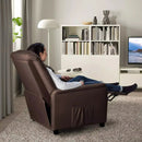 Vitesse Modern Fabric Recliner Chair, Home Theater Seating with Pocket, Lounge Recliner Sofa with Footrest and Backrest