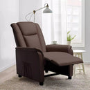 Vitesse Modern Fabric Recliner Chair, Home Theater Seating with Pocket, Lounge Recliner Sofa with Footrest and Backrest