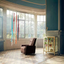 Vitesse Modern Fabric Recliner Chair, Home Theater Seating with Pocket, Lounge Recliner Sofa with Footrest and Backrest