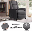 Vitesse Modern Fabric Recliner Chair, Home Theater Seating with Pocket, Lounge Recliner Sofa with Footrest and Backrest