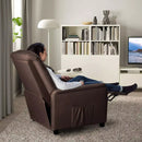 Vitesse Modern Fabric Recliner Chair, Home Theater Seating with Pocket, Lounge Recliner Sofa with Footrest and Backrest